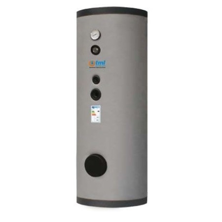 Tml DSFV00800F Kettle lt. 800 porcelain glass with two fixed coil heat exchangers flex insulation