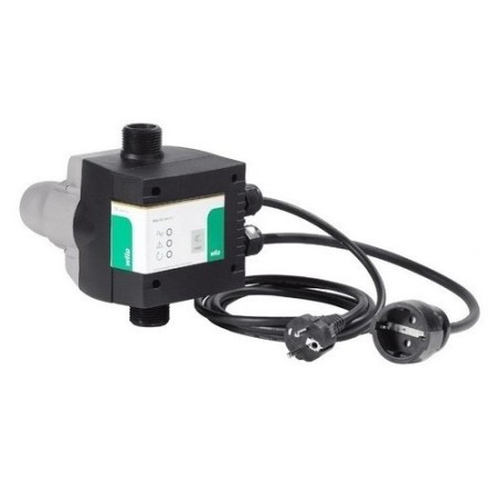 Wilo HICONTROL 1-EK Unidad de control electrónica para el funcionamiento automático de bombas de superficie con cable de alimentación y toma de corriente integrada