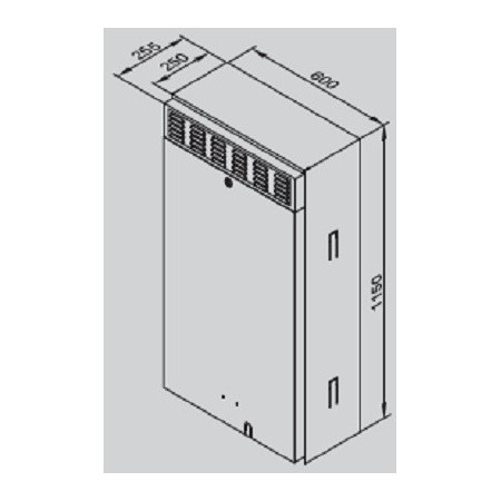 Viessmann 7178859 Boîte en tôle encastrable pour chaudière extérieure