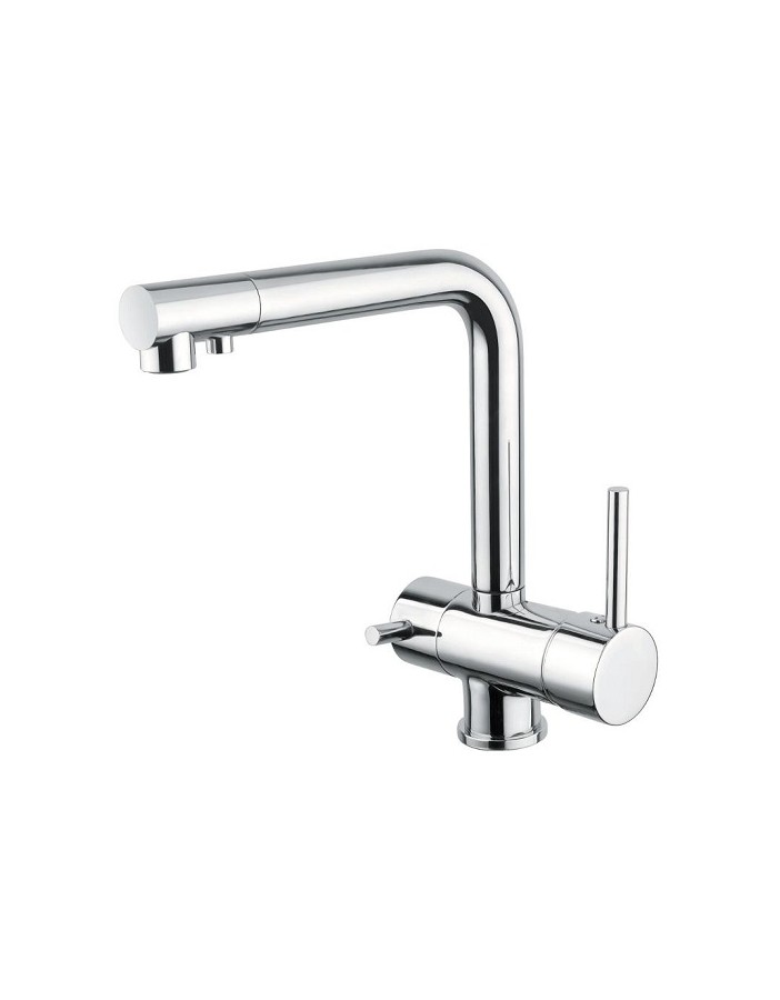 Miscelatore lavello canna alta 3 vie e 2 uscite...