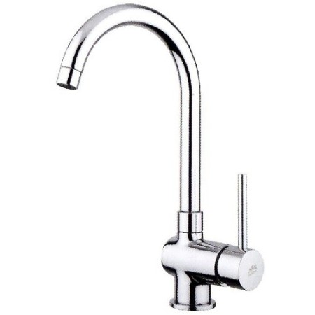 Miscelatore lavello canna alta cromo