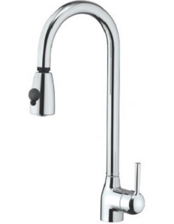 GINGER sink mixer with pull-out hand shower chrome
