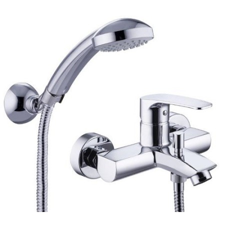 Bathtub mixer with duplex LIME chrome