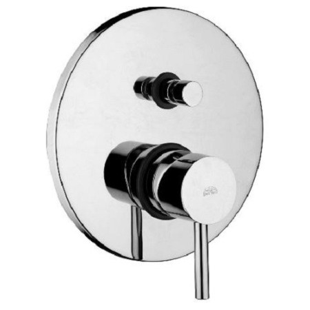 Mezclador de bañera/ducha empotrable con cartucho desviador (2 salidas + 1 posición combinada) Serie Stick chrome