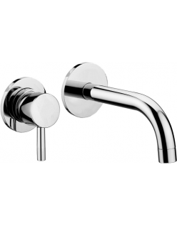 Built-in washbasin mixer 2 holes STICK series w/plate...