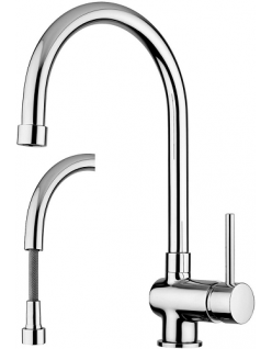 Miscelatore lavello con doccia estraibile Serie Stick cromo