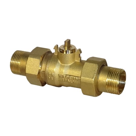De Pala Fast valvola sfera 2 vie d. 3/4" tipo tutto/niente attacchi bocchettone c/motore 3 fili 1 contatto ausiliario ap 12" 230vac