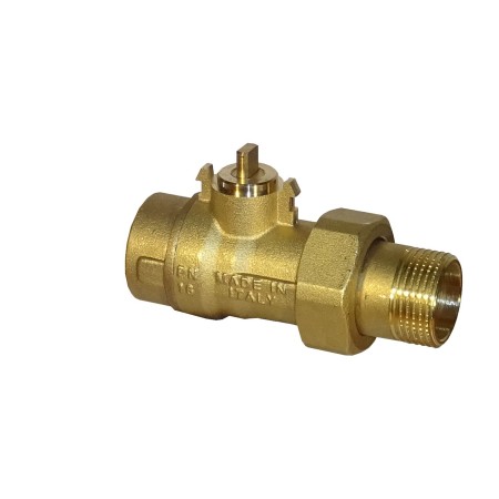 De Pala Fast valvola sfera 2 vie d. 3/4" tipo tutto/niente attacchi femmina/bocchettone c/motore 3 fili 1 contatto ausiliario ap 12" 230vac