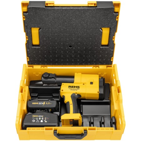 Rems Akku-Press 22V Connected Basic-Pack L-Boxx Akku-Heftgerät