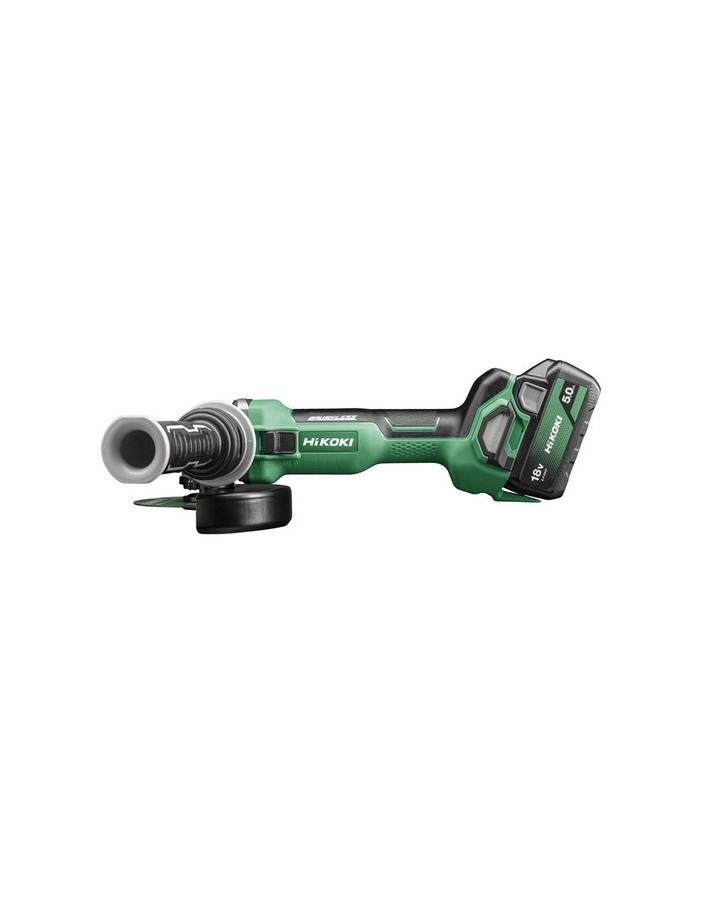 Hikoki angle grinder 18v, 125mm, 2x5.0ah