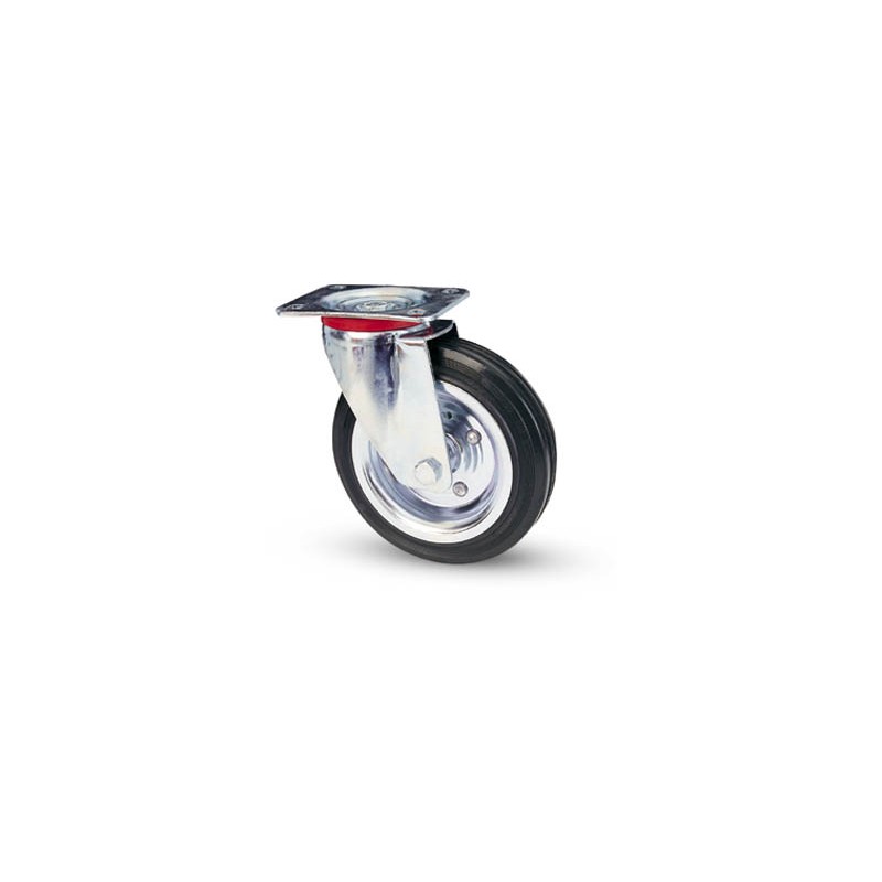 AVO 80 ROUE PIVOTANTE CAOUTCHOUC D. 125X37,5MM