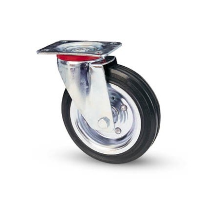 AVO 80 ROUE PIVOTANTE CAOUTCHOUC D. 125X37,5MM