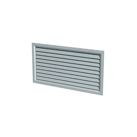 TECNO VENTIL PAEA AIR EXPULSION/INTAKE GRILLE 450X600MM FIXED PARALLEL FINS SHORT SIDE ANODIZED ALUMINUM