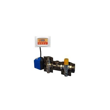 De Pala Kit integrazione solare caldaia 3/4" deviatrice motorizzata + miper termostatica + centralina con coibentazione - attacchi bocchettone