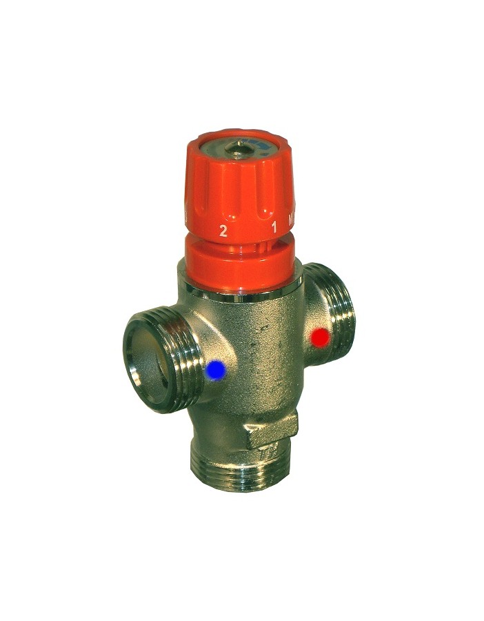 Manual thermostatic mixer for radiant panel...