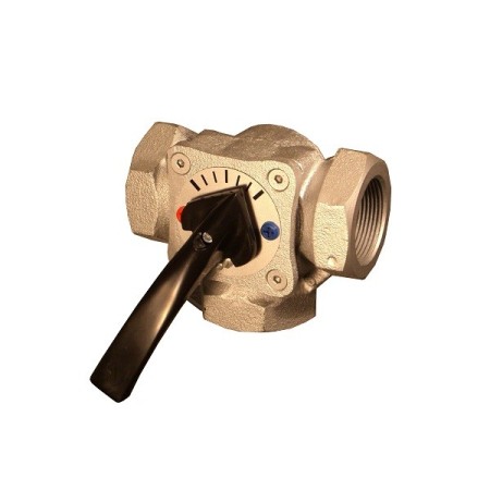 De Pala Valvola 3vie miscelatrice/deviatrice d. 1"1/4 femmina otturatore rotore