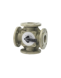 4-Way Valve Mixer Type DN 80 Flanged Rotor Plug Spacer...