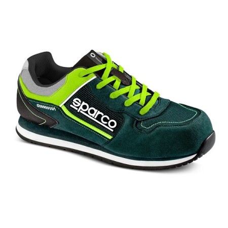 SPARCO SCARPA GYMKHANA SEB S1P VERT FONCÉ/CITRON VERT EU42