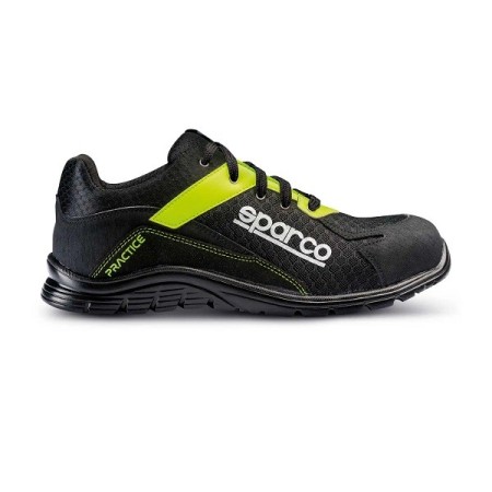 SPARCO PRACTICE JOS S1P BLACK/FLUORESCENT YELLOW EU36 SHOE