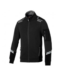 SPARCO FULL ZIP TECH ALABAMA BLACK/DARK GREY SIZE. S