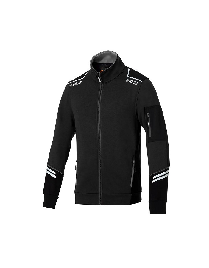 SPARCO FULL ZIP TECH ALABAMA BLACK/DARK GREY...