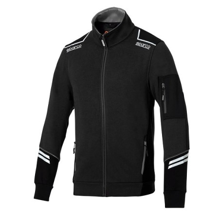SPARCO FULL ZIP TECH ALABAMA NERO/GRIGIO SCURO TG.XS