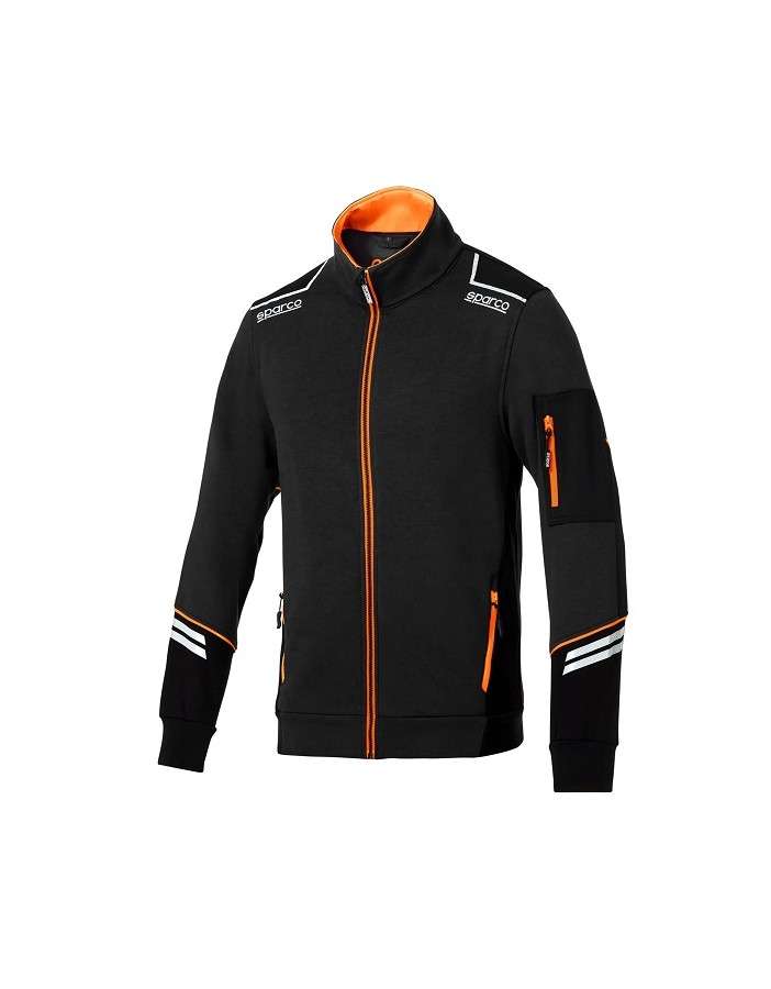 SPARCO FULL ZIP TECH ALABAMA BLACK/FLUORESCENT...