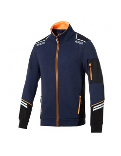 SPARCO FULL ZIP TECH ALABAMA BLEU MARINE/ORANGE FLUO... 2