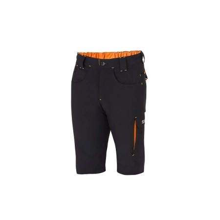 SPARCO LIGHT SHORTS TECH LAREDO BLACK/FLUORESCENT ORANGE SIZE. XS