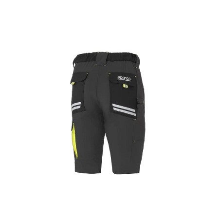 SPARCO LIGHT SHORTS TECH LAREDO DARK GREY/FLUORESCENT YELLOW SIZE. L