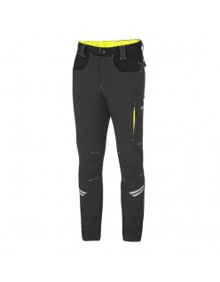 PANTALON SPARCO LIGHT TECH KANSAS GRIS FONCÉ/JAUNE FLUO...