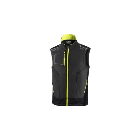 SPARCO GILET TECH ILLINOIS GRIGIO SCURO/GIALLO FLUORESCENTE TG.S