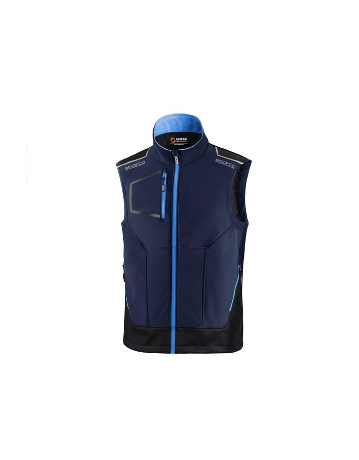 SPARCO GILET TECH ILLINOIS BLU MARINE/AZZURRO TG.M