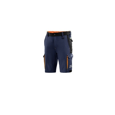 SPARCO SHORTS TECH ATLANTA NAVY BLUE/FLUORESCENT ORANGE SIZE. M