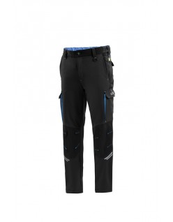SPARCO PANTALONI TECH OREGON NERO/AZZURRO TG.XL