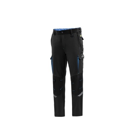 SPARCO OREGON TECH TROUSERS BLACK/LIGHT BLUE SIZE. XL