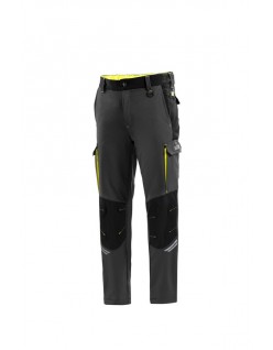 SPARCO OREGON TECH TROUSERS DARK GREY/FLUORESCENT YELLOW...