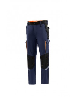 SPARCO PANTALONI TECH OREGON BLU MARINE/ARANCIO...