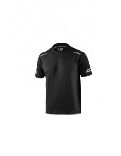SPARCO TECH T-SHIRT TUCSON SCHWARZ/DUNKELGRAU GRÖSSE. XS