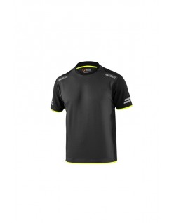 SPARCO T-SHIRT TECH TUCSON DUNKELGRAU/FLUORESZIEREND GELB... 2