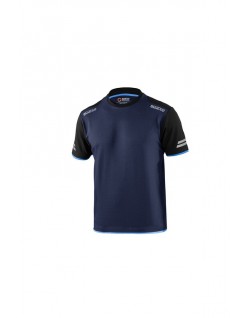 SPARCO T-SHIRT TECH TUCSON MARINEBLAU/HELLBLAU GRÖSSE. XXL