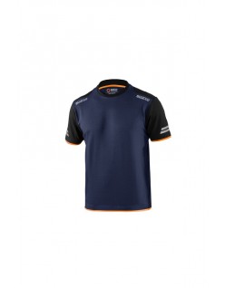 SPARCO T-SHIRT TECH TUCSON BLU MARINE/ARANCIO...