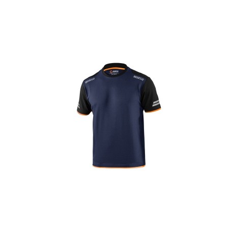 CAMISETA SPARCO TECH TUCSON AZUL MARINO/NARANJA FLUORESCENTE TG. XL