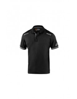 SPARCO POLO TECH TOLEDO NERO/GRIGIO SCURO TG.XS