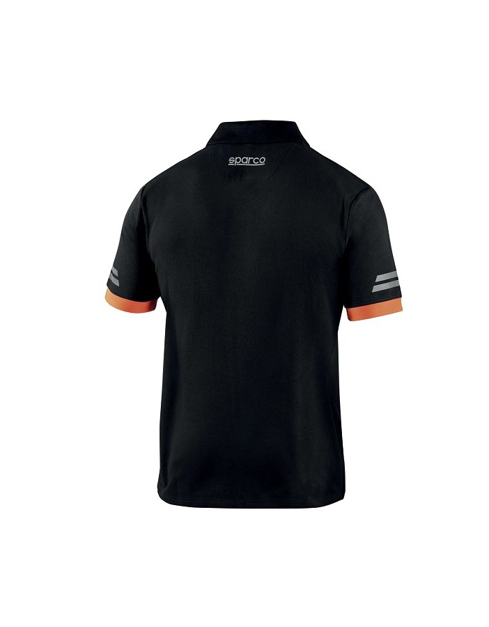 SPARCO POLO TECH TOLEDO NERO/ARANCIO...