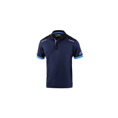 SPARCO POLO TECH TOLEDO BLEU MARINE/BLEU CLAIR TG. L