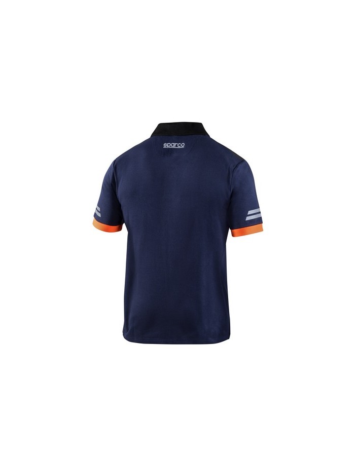 SPARCO POLO TECH TOLEDO NAVY BLUE/FLUORESCENT...