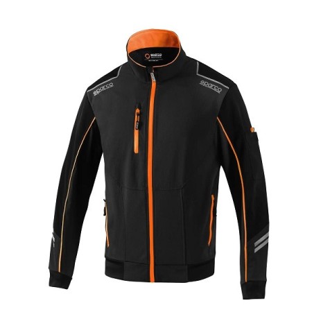 SPARCO LIGHT-SHELL TECH AUSTIN BLACK/FLUORESCENT ORANGE SIZE. XXL