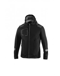 SPARCO SOFT-SHELL TECH YORK SCHWARZ/DUNKELGRAU GRÖSSE. S