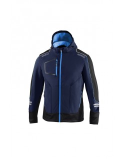 SPARCO SOFT-SHELL TECH YORK NAVY BLUE/LIGHT BLUE SIZE. L